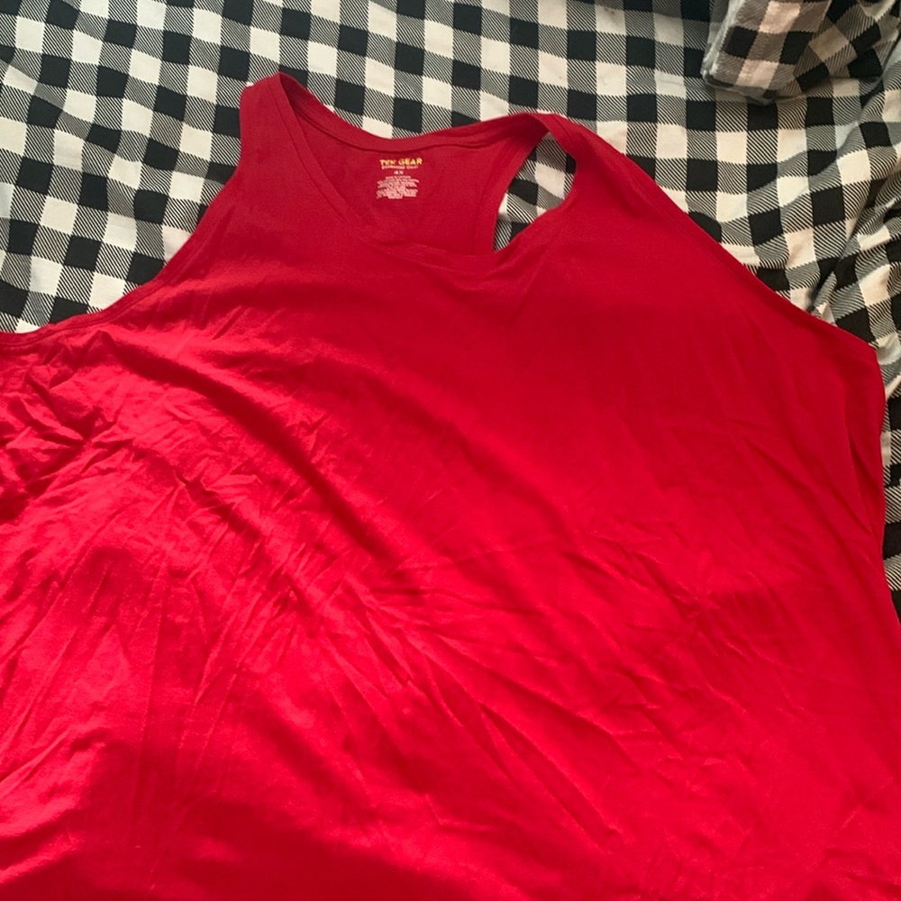 Plus size razor back tank